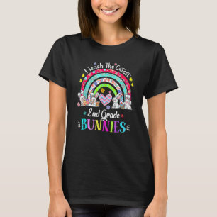 I Teach The Cutest 2nd Grade Bunnies Teacher Easte T-Shirt