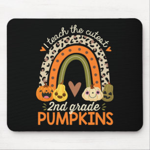 I Teach The Cutest 2nd Grade Pumpkins Halloween Te Mouse Pad