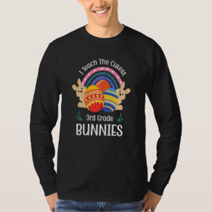 I Teach The Cutest 3rd Grade Bunnies Cute Teacher T-Shirt