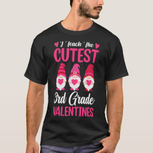 I Teach The Cutest 3rd Grade Three Gnome Teachers T-Shirt