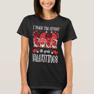 I Teach The Cutest 9th Grade Valentines Gnomes Tea T-Shirt