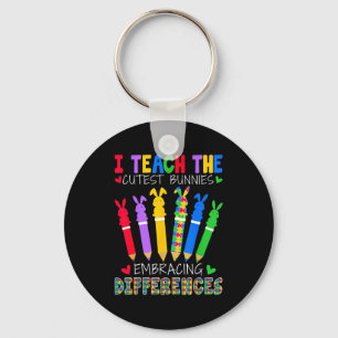 I Teach The Cutest Bunnies - Easter Sped Teacher Key Ring