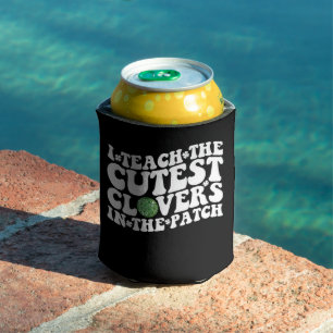 I Teach The Cutest Clovers In The Patch Disco Ball Can Cooler