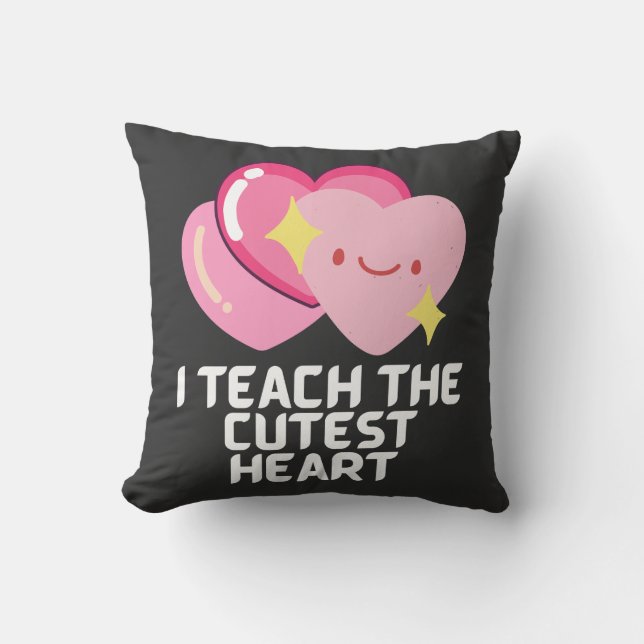 I teach the cutest hearts cushion (Front)