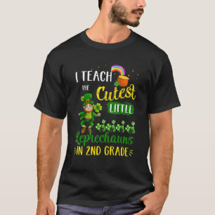 I Teach The Cutest Leprechauns In 2nd Grade St Pat T-Shirt