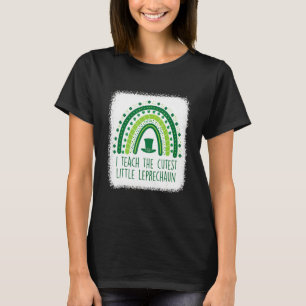 I Teach The Cutest Little Leprechaun Teacher St Pa T-Shirt