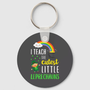 I Teach The Cutest Little Leprechauns School Cute  Key Ring