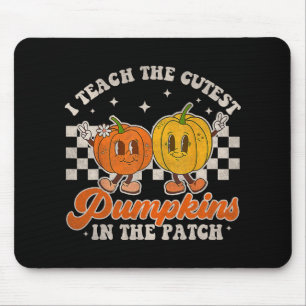 I Teach The Cutest Pumpkins In The Patch Retro Tea Mouse Pad