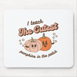 I Teach The Cutest Pumpkins In The Patch Retro Tea Mouse Pad
