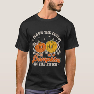 I Teach The Cutest Pumpkins In The Patch Retro Tea T-Shirt