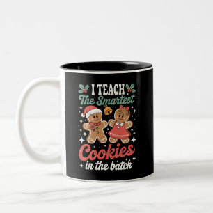 I Teach The Smartest Cookies In The Batch Teacher Two-Tone Coffee Mug