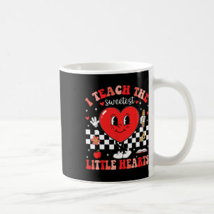 I Teach The Sweetest Little Hearts Teacher Valenti Coffee Mug