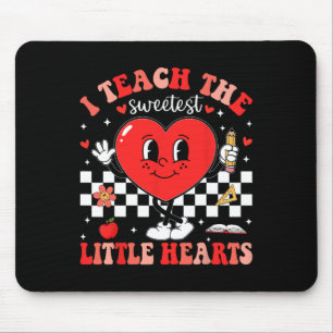 I Teach The Sweetest Little Hearts Teacher Valenti Mouse Pad