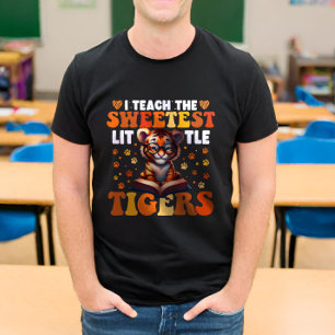 I Teach The Sweetest Little Tigers Teacher T-Shirt