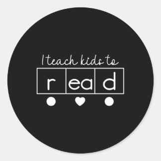 I Teach To Read Science Of Reading Classic Round Sticker
