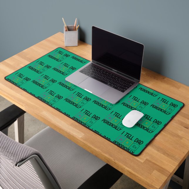 I Tell Dad Jokes Periodically Desk Mat (Office 2)
