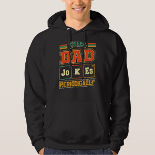 I Tell Dad Jokes Periodically Retro Fathers Day Hoodie