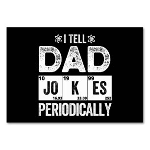 I Tell Dad Jokes Periodically Table Number