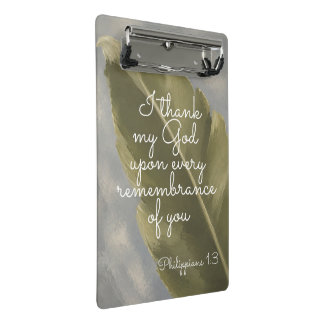 I THANK MY GOD | Philippians 1:3 | Teacher Gift Mini Clipboard
