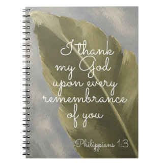 I THANK MY GOD | Philippians 1:3 | Teacher Gift Notebook