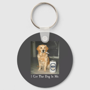 I That Got Dog Golden Retriever Smoking Key Ring