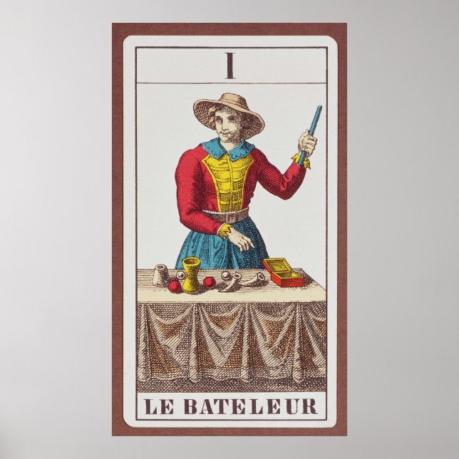I The Magician, seven tarot cards Poster (Front)