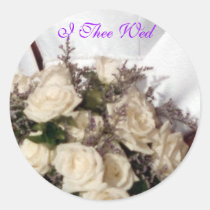 I Thee Wed Envelope Seal Stickers