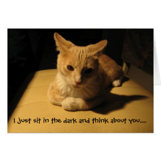 I Think About You Cat Card