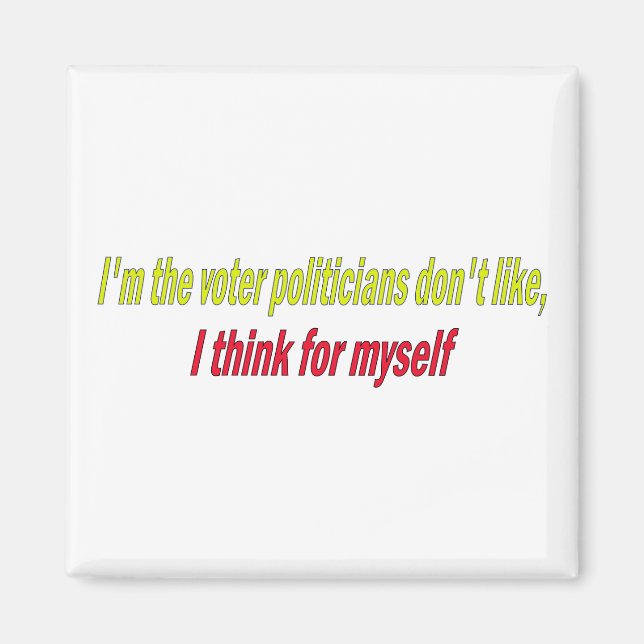 I think for myself magnet (Front)