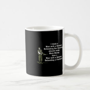 I Think Man With A Helmet Defending Our Country So Coffee Mug