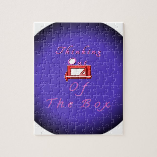I Think Out of the Box: Creative Design Jigsaw Puzzle (Vertical)