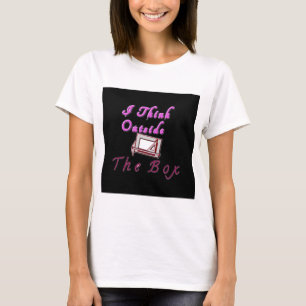 I Think Out of the Box: Creative Design T-Shirt