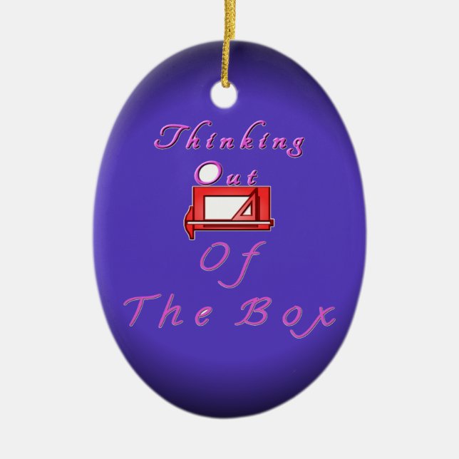 I think outside the box. ceramic tree decoration (Front)