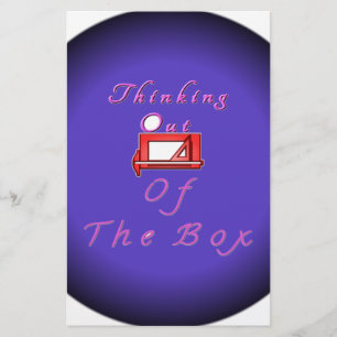 I think outside the box. stationery