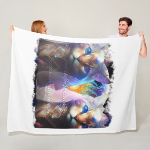 I think, therefore I am, and stylish Experience c Fleece Blanket