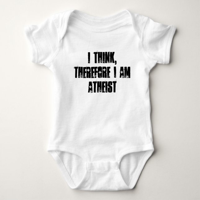 i think, therefore i am atheist, t-shirt (Front)
