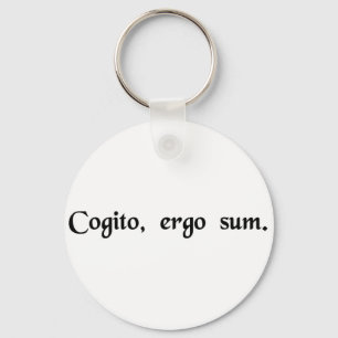 I think, therefore I am. Key Ring