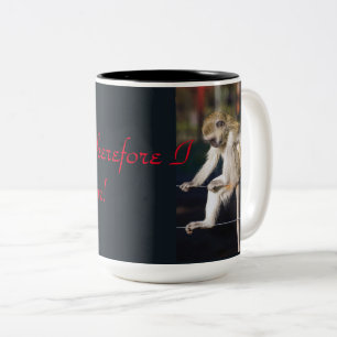 I think, therefore I am Two-Tone Coffee Mug