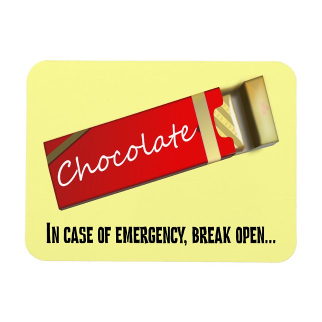 I think this qualifies as a chocolate emergency magnet (Horizontal)