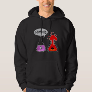 I think you're OVERREACTING Funny Nerd Chemistry b Hoodie