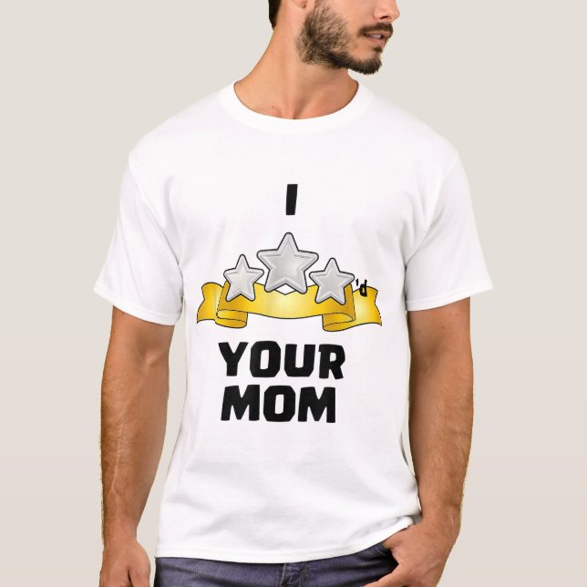 I Three Starred Your Mum - Silver T-Shirt (Front)