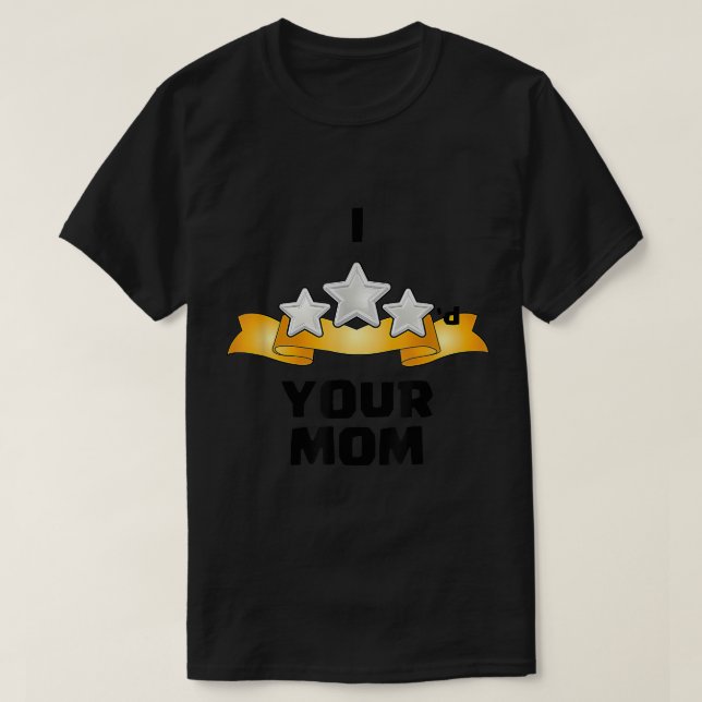 I Three Starred Your Mum - Silver T-Shirt (Design Front)