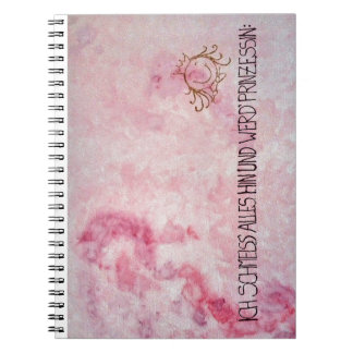 I throw everything down and become the princess notebook