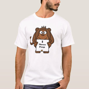 I Throw Poop Monkey T-Shirt