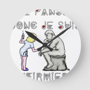 I thus bandage I am (Nurse) - Word games Round Clock