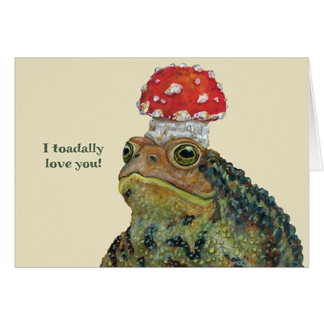I toadally love you card (Front Horizontal)