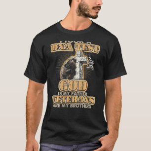 I Took A Dna Test God Is My Father Veteran On Back T-Shirt