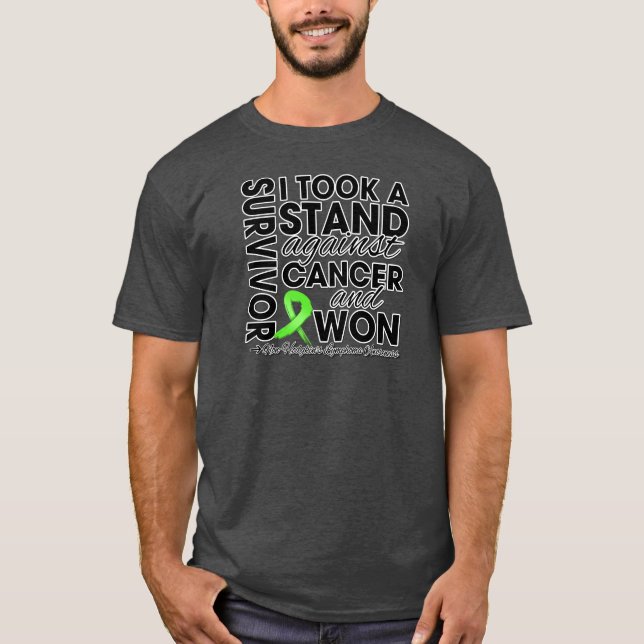I Took a Stand Against Non-Hodgkin Lymphoma Cancer T-Shirt (Front)