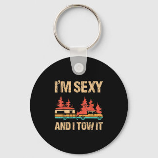 I Tow It Bigfoot Camp Trees Hike Hiking Key Ring