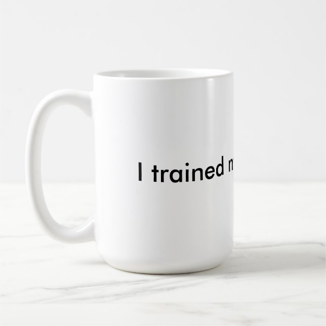 I trained my brain to win - insulated coffee mug (Left)